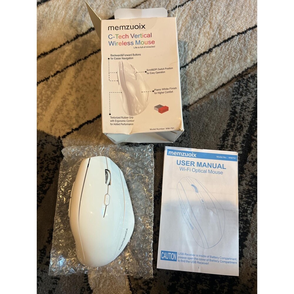 memzuoix C-Tech Vertical Wireless Mouse WM-791